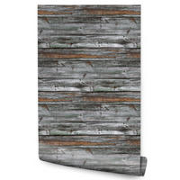 VLIESTAPETE Holzbretter im Retro-Stil – Grau, Braun – 50x1000 cm - Braun/Grau, Papier (50/1000cm) - Muralo