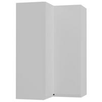 ECKHÄNGESCHRANK Avellino W14/60 Weiß / Weiß Acryl Matt 60 / 60 / 96cm - Weiß, Holz/Holzwerkstoff (60/96/60cm) - Feldmann-Wohnen