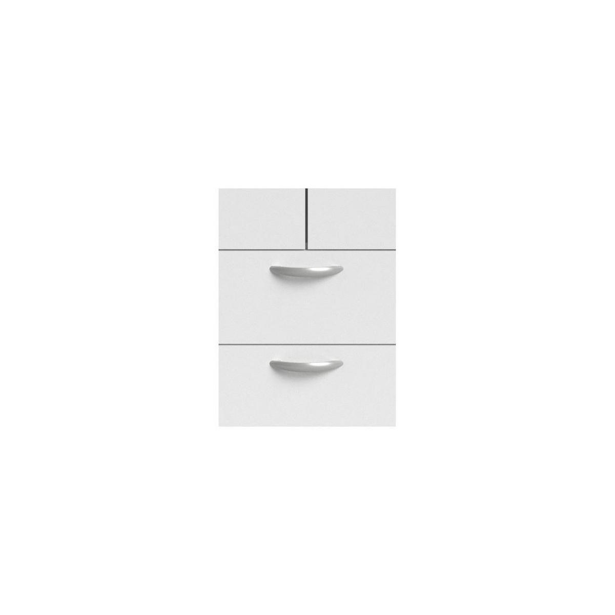 KLEIDERSCHRANK 3-trg. mit Spiegel Parisot Daily 4 Holzdekor Weiß - Weiß, Kunststoff (120/185/51cm) - 58aufmkessel