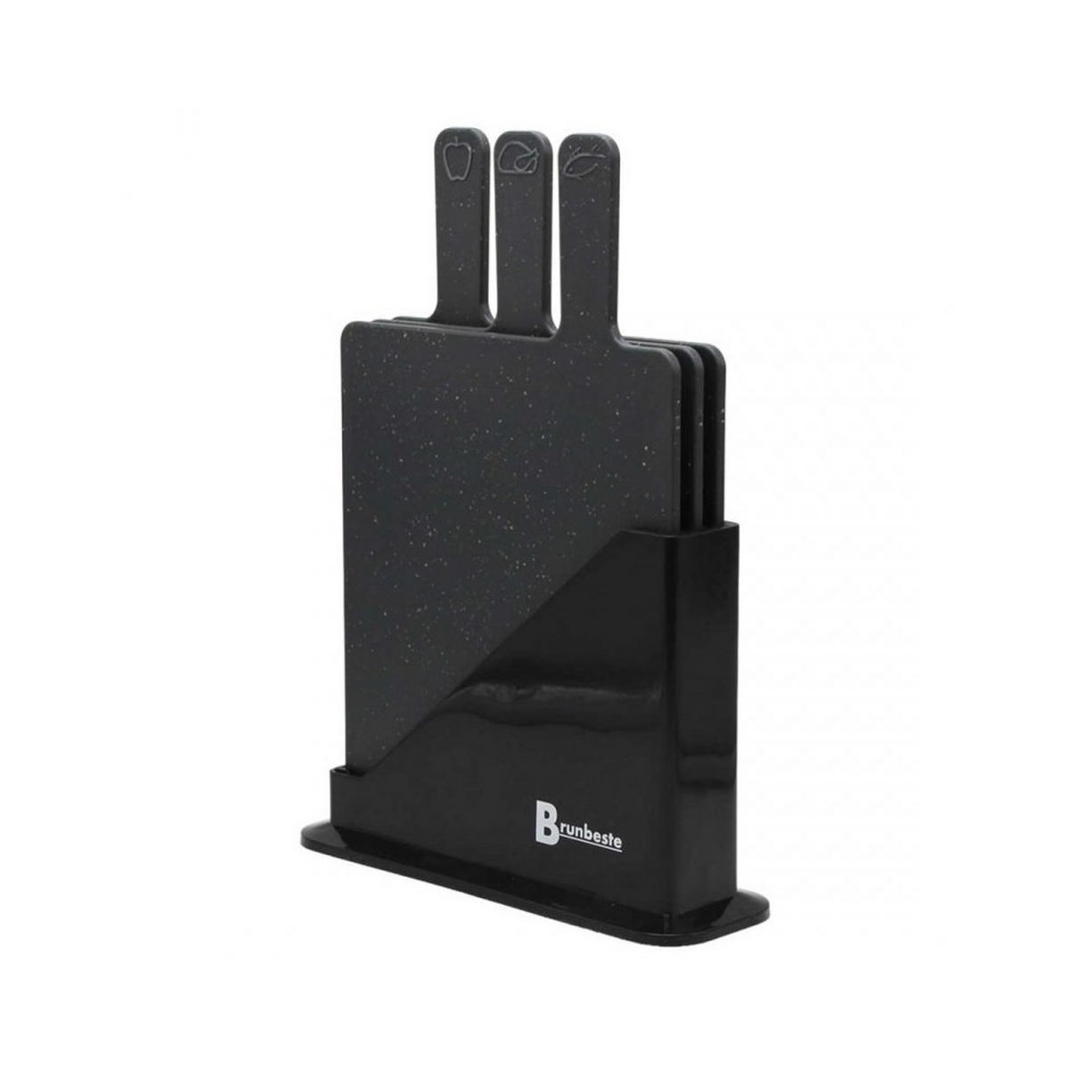 SCHNEIDEBRETT Schwarz 32/20/8 cm 66106 - Schwarz, Kunststoff (20/32cm) - Brunbeste