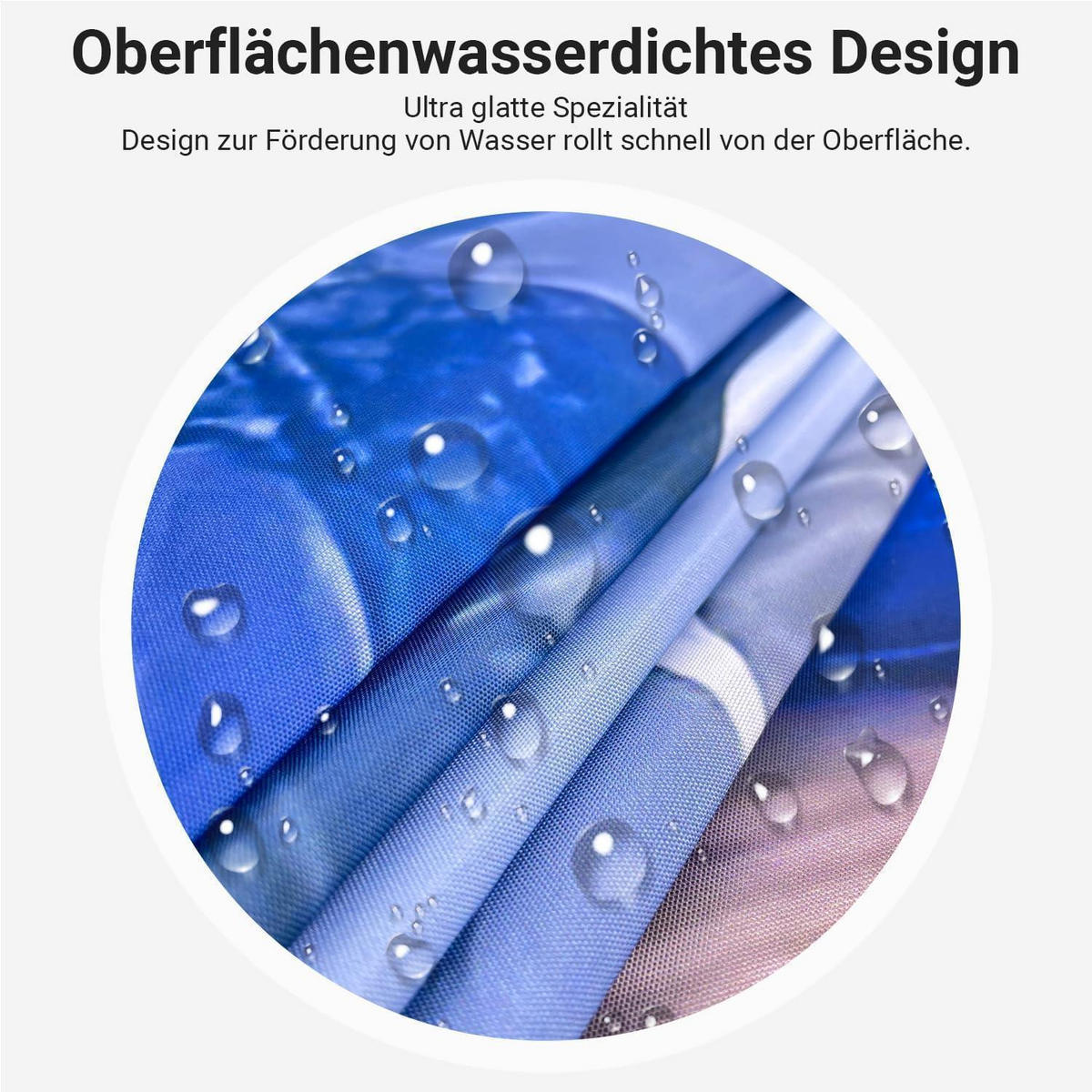 DUSCHVORHANG Blauer Vogel 180 x 200 cm - Blau, Textil (180/200cm)
