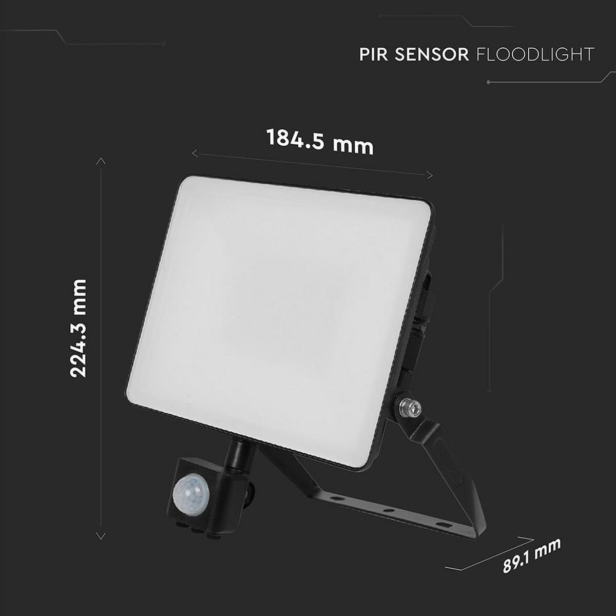 LED WANDSTRAHLER Schwarz Metall - Schwarz, Metall (22.4/8.9/18.4cm)