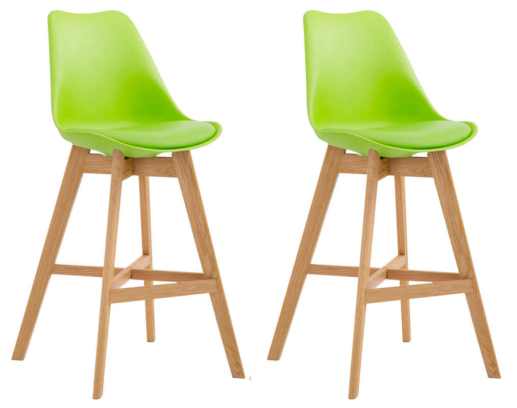 BARHOCKER 2er Set Dumir Kunststoff Grün - Grün, Kunststoff (48/112/56cm) - DELUKE