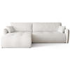 ECKSOFA CLAUDIO mit Schlaffunktion Weiß - Weiß, Textil (263/150cm) - Bromarkt