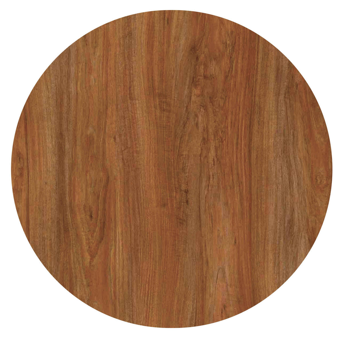 GARTENTISCH rund, Dunkle Eiche - Braun, Holzwerkstoff (70/70/72cm) - Oviala