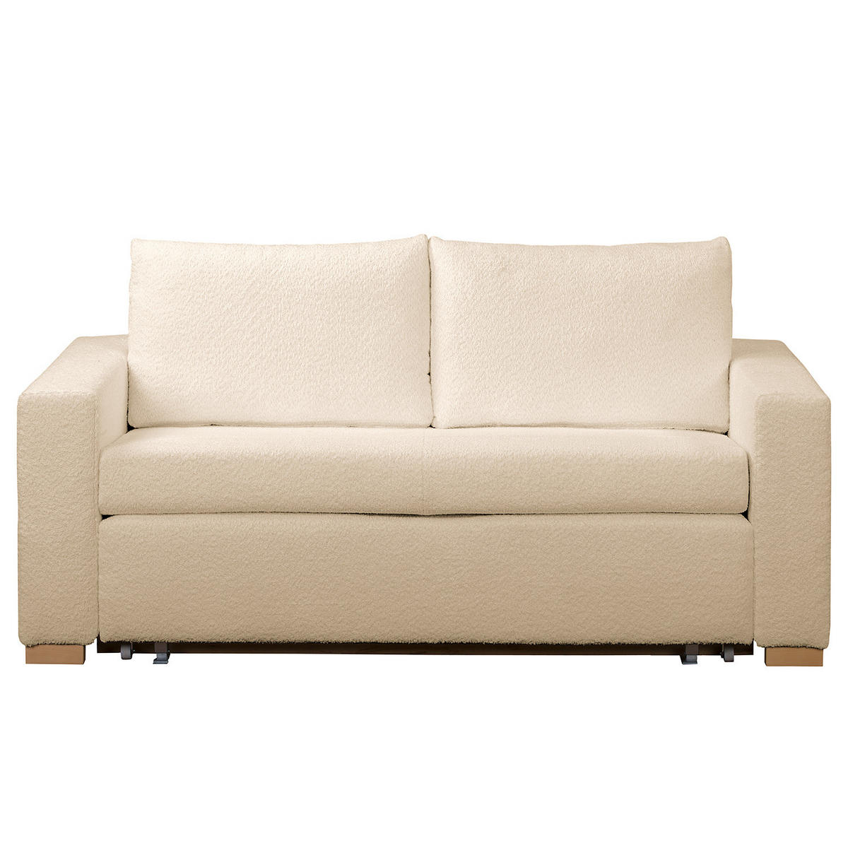 SCHLAFSOFA - Beige/Buchefarben, Holz/Buchenholz (173/90/90cm) - home24