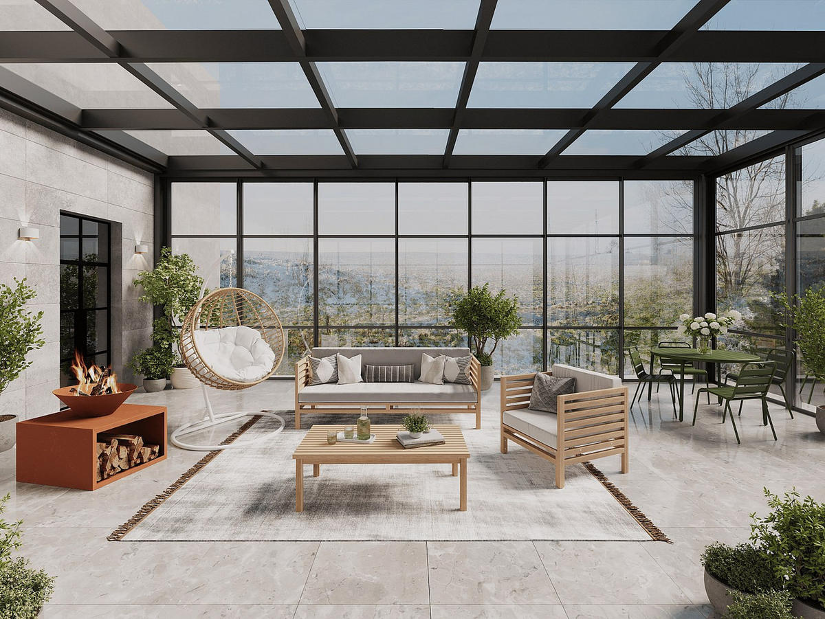 FEUERSCHALE - 90cm x 75cm - Cortenstahl - bronzefarben - BEZIO - Braun, Metall (90/67.5/75cm) - Vente-Unique