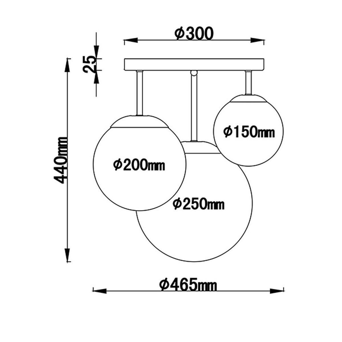LED DECKENLEUCHTE Joel Silber Metall - Silberfarben, Glas (46.5/46.5/44cm)