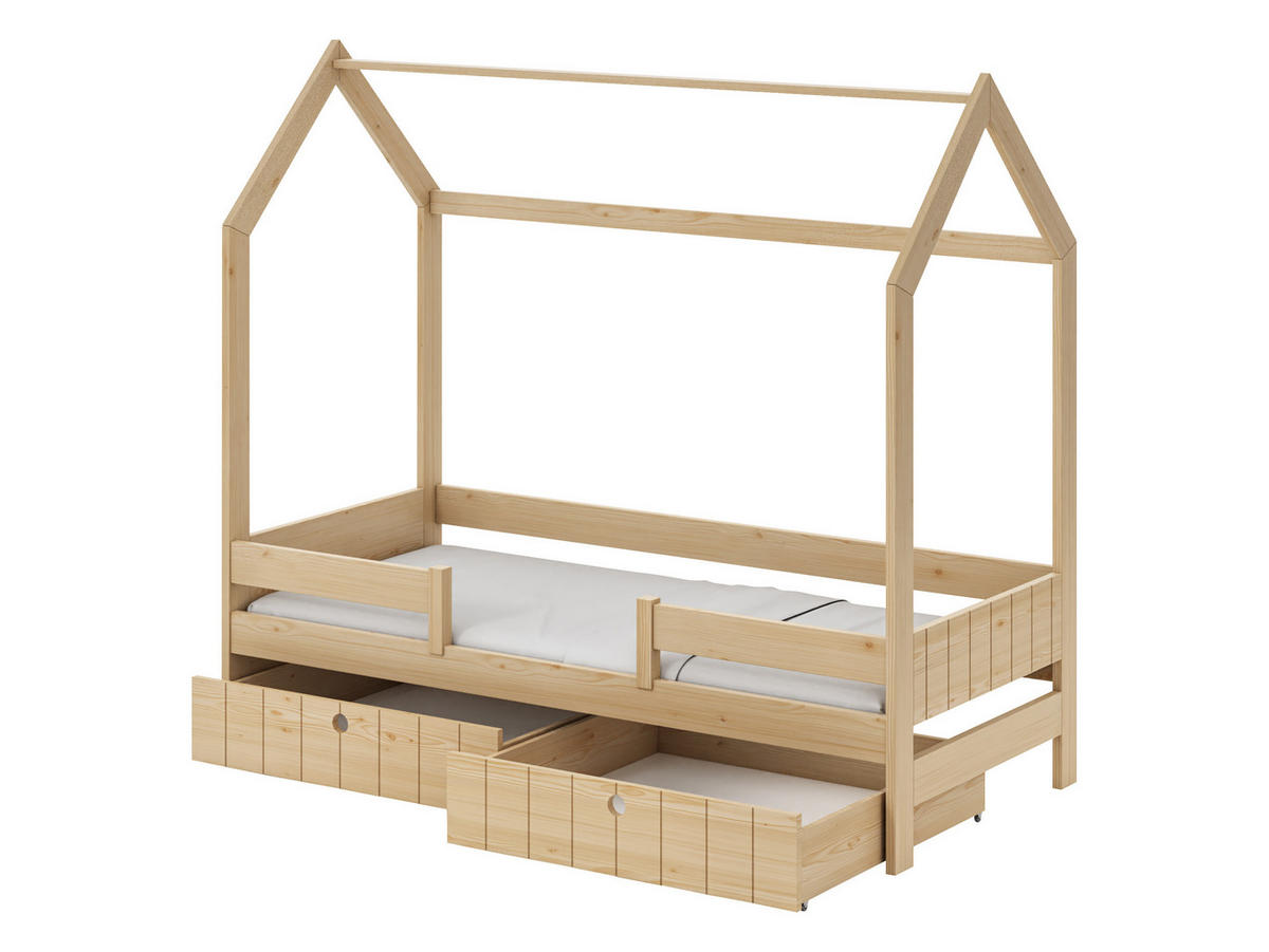 HAUSBETT Naomi - Weiß, Holz (90/200cm) - MIRJAN24