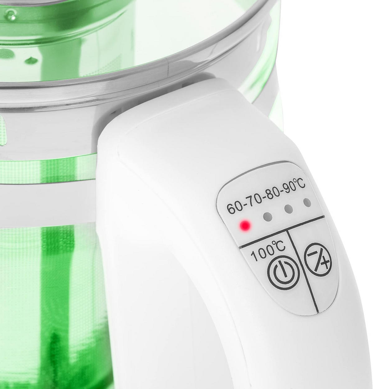 WASSERKOCHER AD1299 Premium Weiß - Weiß, Glas/Kunststoff (21/24/19cm) - Adler