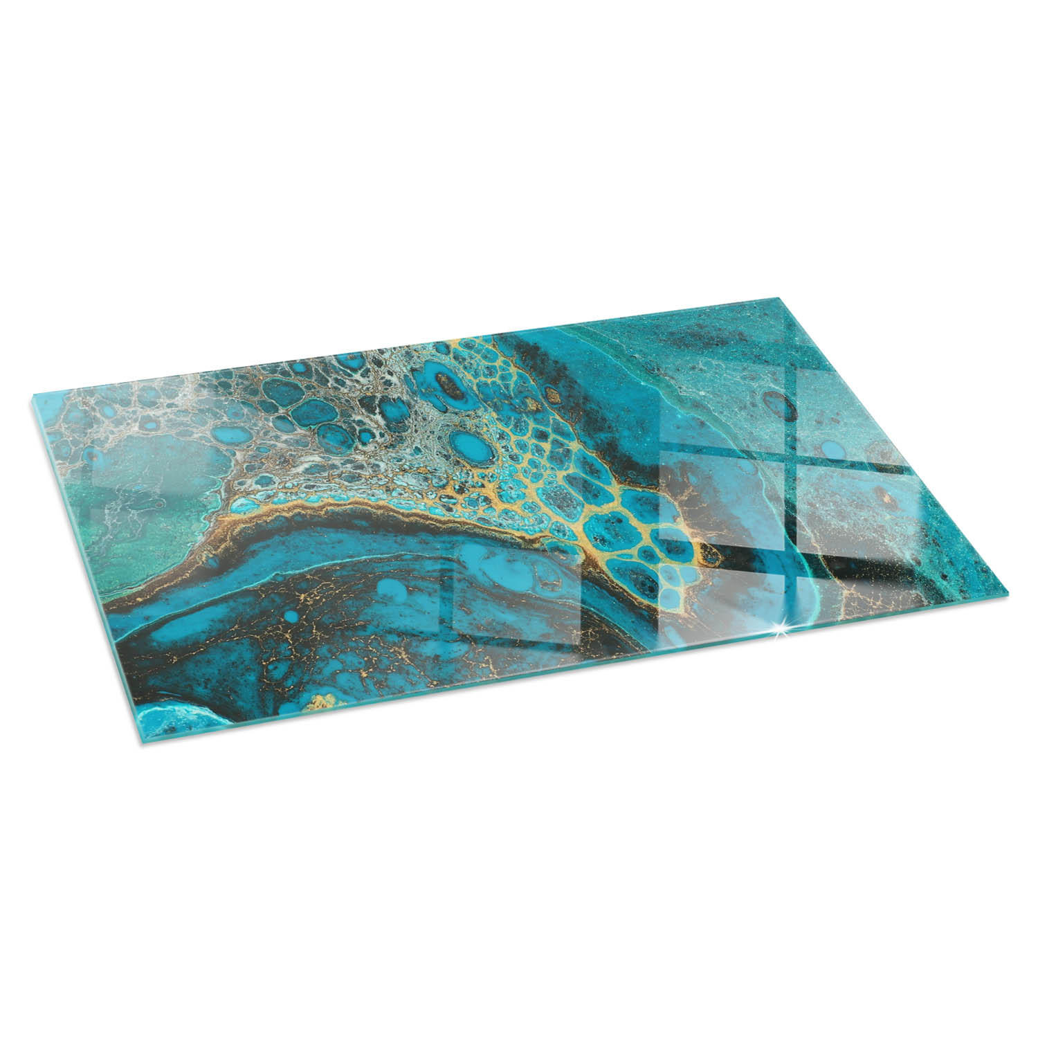 ArtPrintCave Glasplatte Türkis 100x50x0.4 cm