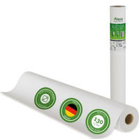 GLATTVLIES - Weiß, 25,00 m x 1 m - 130g/m² - Weiß, Papier (2500/100cm) - Veluxis