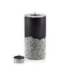 TEELICHTHALTER mit Teelight Basic Silber Schwarz 12/12/24 cm Naturmaterial - Silberfarben/Schwarz, Naturmaterialien (24cm) - Mondex