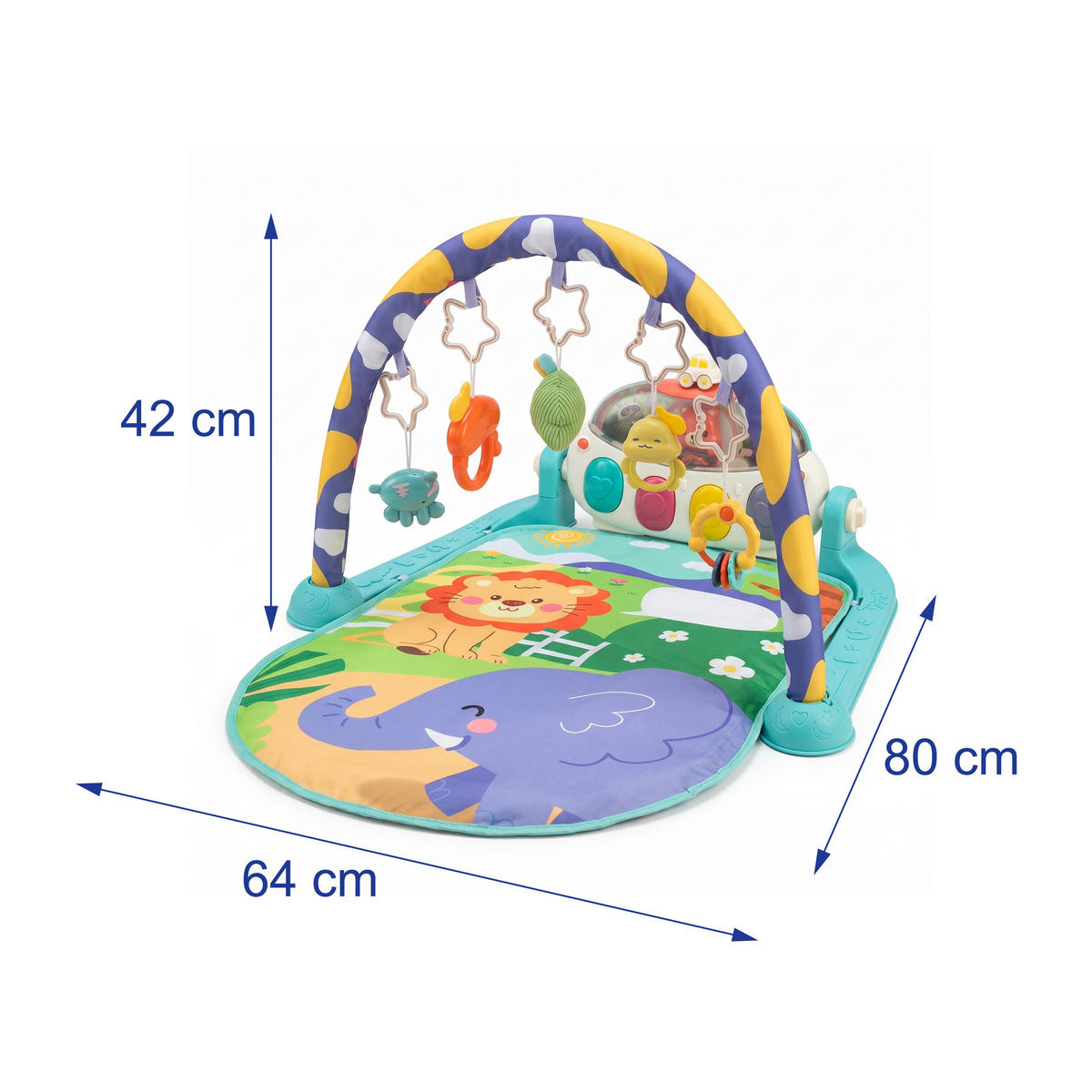HRACÍ obl. - různobarevná, textil/plast (64/42/80cm) - Relaxdays