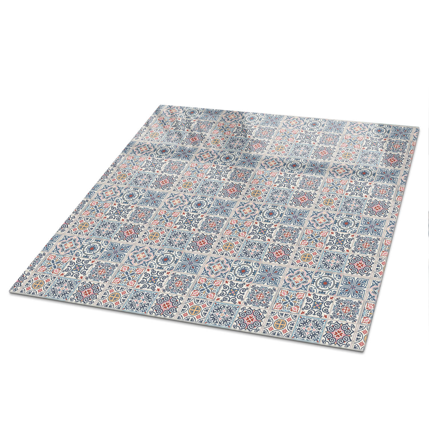 TISCHPLATTE 50x50 cm – Mehrfarbiges Mosaik - Creme, Glas (50/50/0.4cm) - Wallfluent