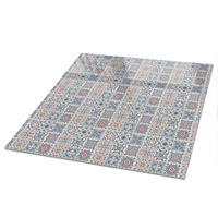 TISCHPLATTE 50x50 cm – Mehrfarbiges Mosaik - Creme, Glas (50/50/0.4cm) - Wallfluent