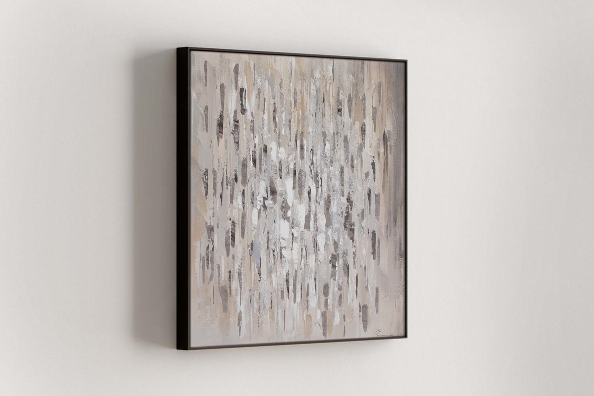 OLEJOMALBA 80/80 cm, Město a architektura - šedá, dřevo/textil (80/80cm) - KUNSTLOFT