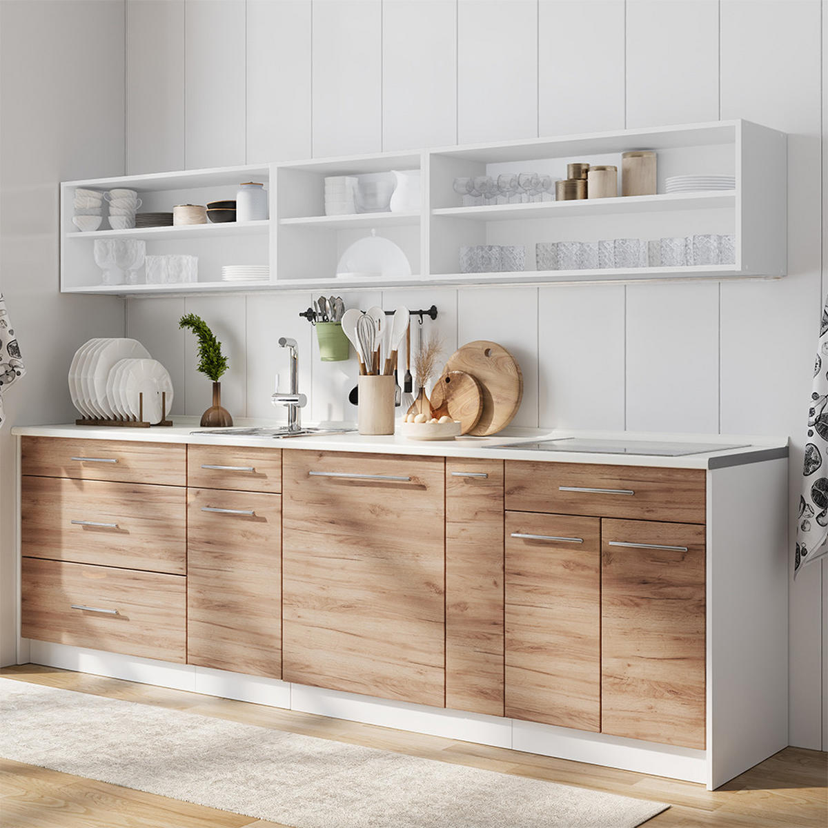LEKÁRENSKÁ SKRINKA Fame-Line, Dub Goldkraft/biely, 20 cm, AP Marble - biela/dub medový, kompozitné drevo (20/82/60cm) - Vicco