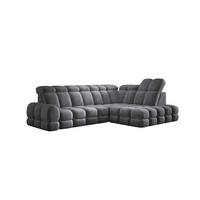 ECKSOFA TOLLO Salvador-stoff L-form 302x217x105 cm anthrazit - Anthrazit, Holz/Textil (217/302cm) - DomoHome