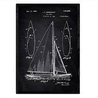 POSTER Segelschiff Patent A3 Rahmenlos - Klar, Papier (29.7/5/42cm) - Nacnic
