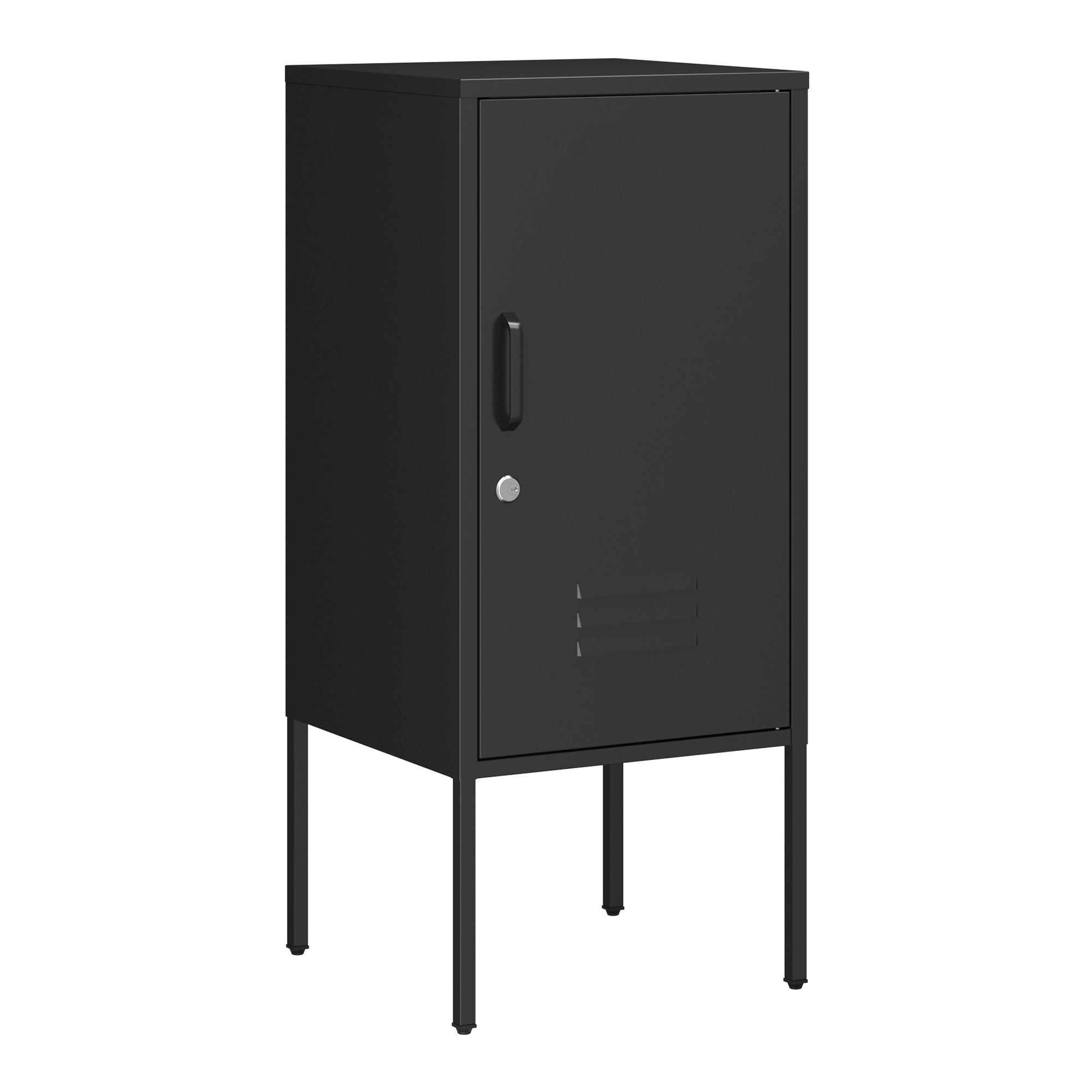 NOČNÍ SKŘÍŇ Hausjärvi - černá, kov (35/82/35cm) - [en.casa]