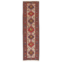 KELIM-LÄUFER handgewebt Sumak Shahsavan Beige 275/74 cm Schurwolle - Beige, Textil (74/275cm) - Looma