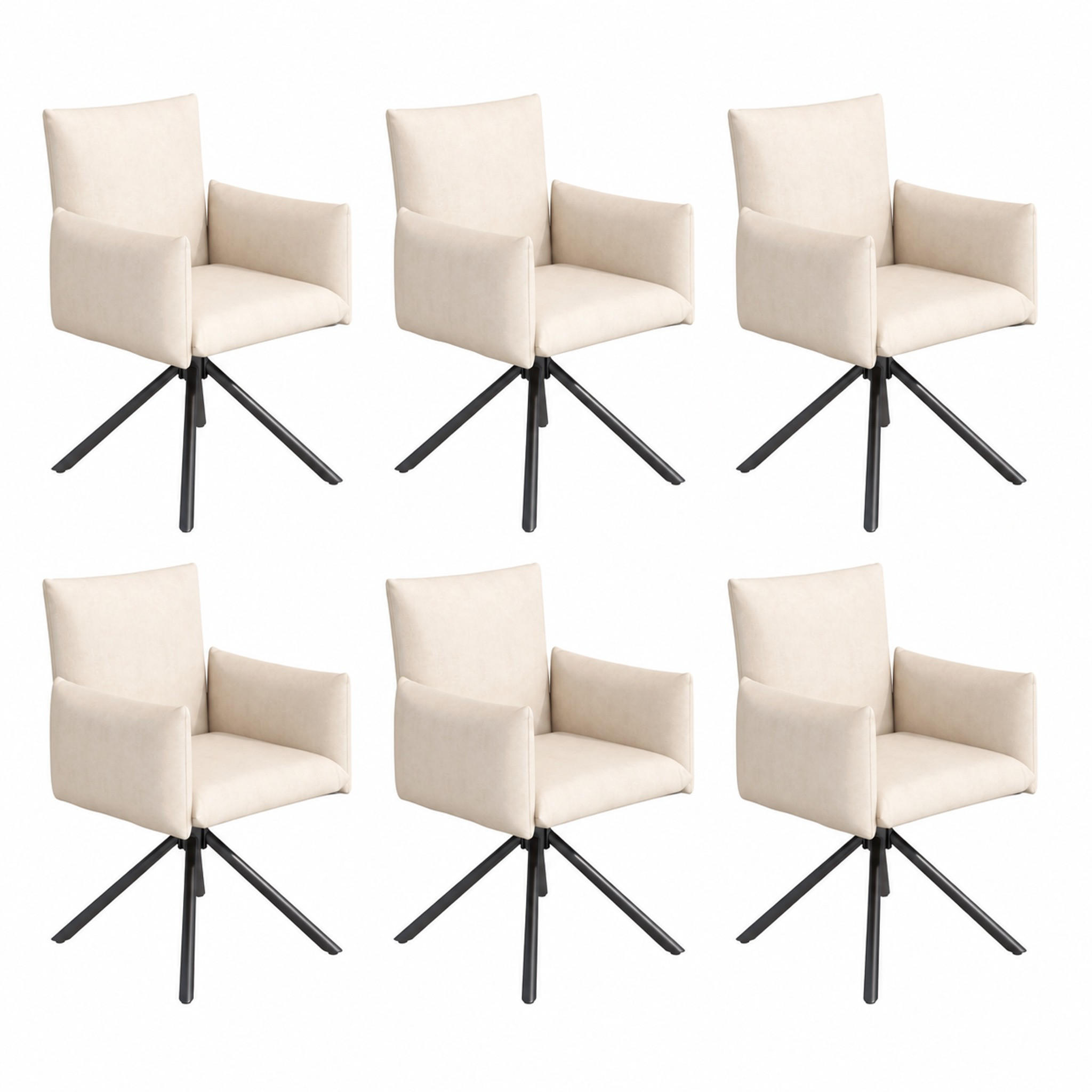 Meubliv Esszimmerstuhl Beige 60x88x60.1 cm