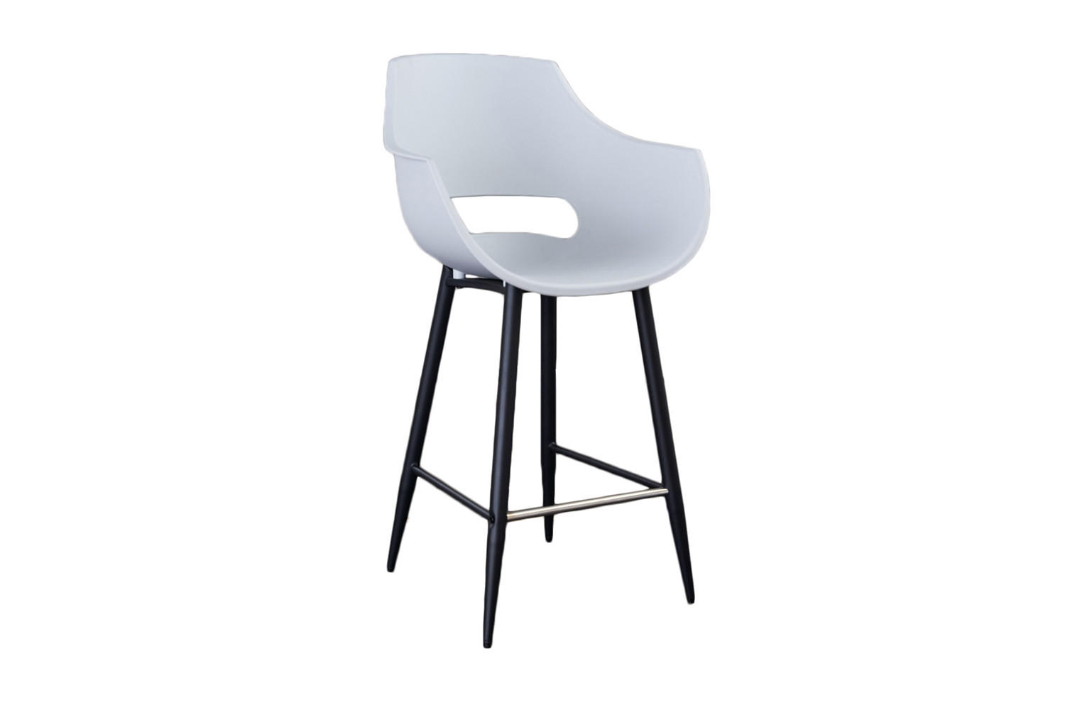 BARHOCKER ZAJA Weiß Kunststoff - Weiß, Kunststoff (57/114/59cm) - KAWOLA