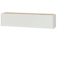 TV-LOWBOARD weiß, Eiche Wotan 150 cm, TV-Unterteil hängend - Eiche Wotan/Weiß, Holz/Holzwerkstoff (150/35/30cm) - Furn.Design