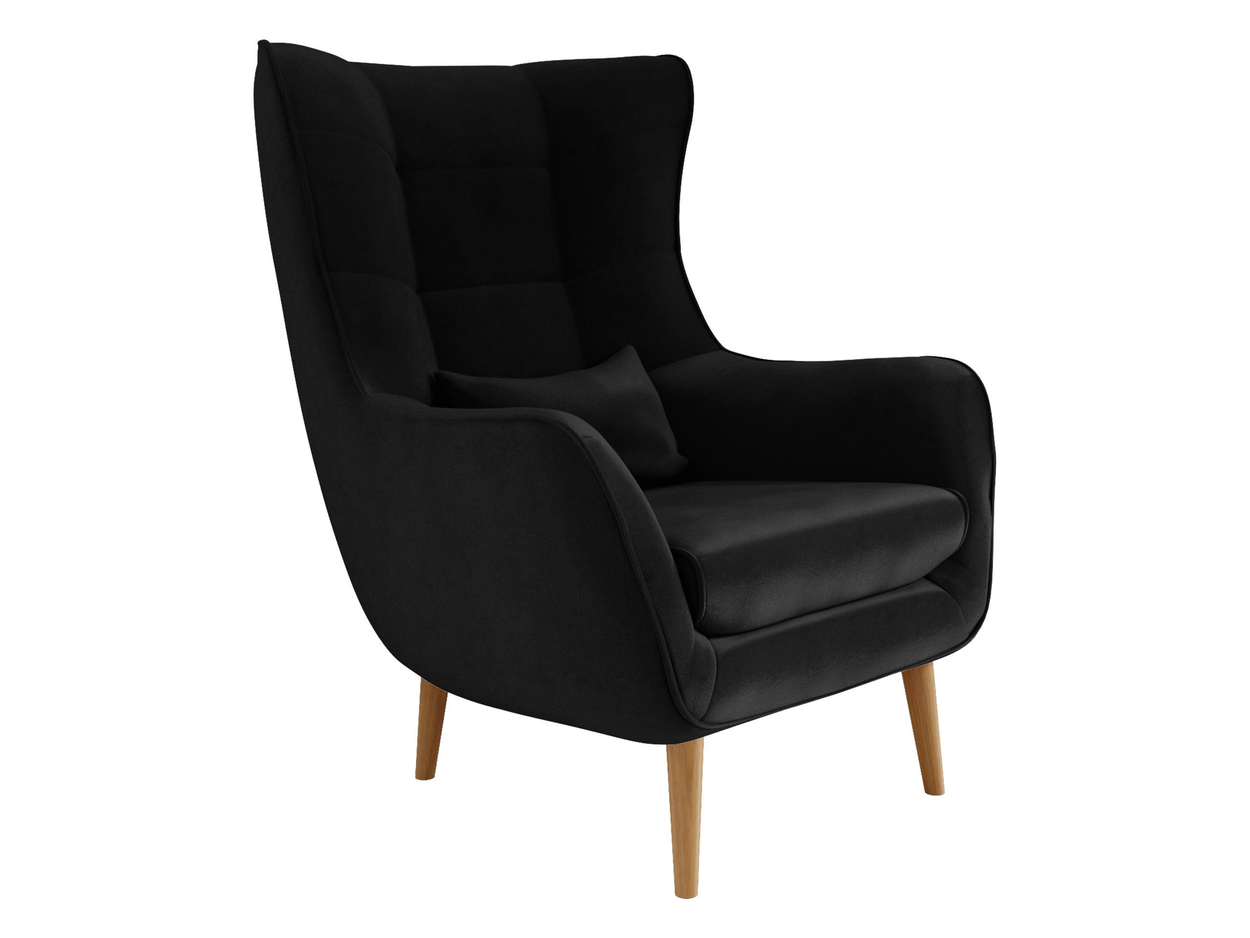 SESSEL Estjano - Beige/Schwarz, Holz (80/106/95cm) - MIRJAN24