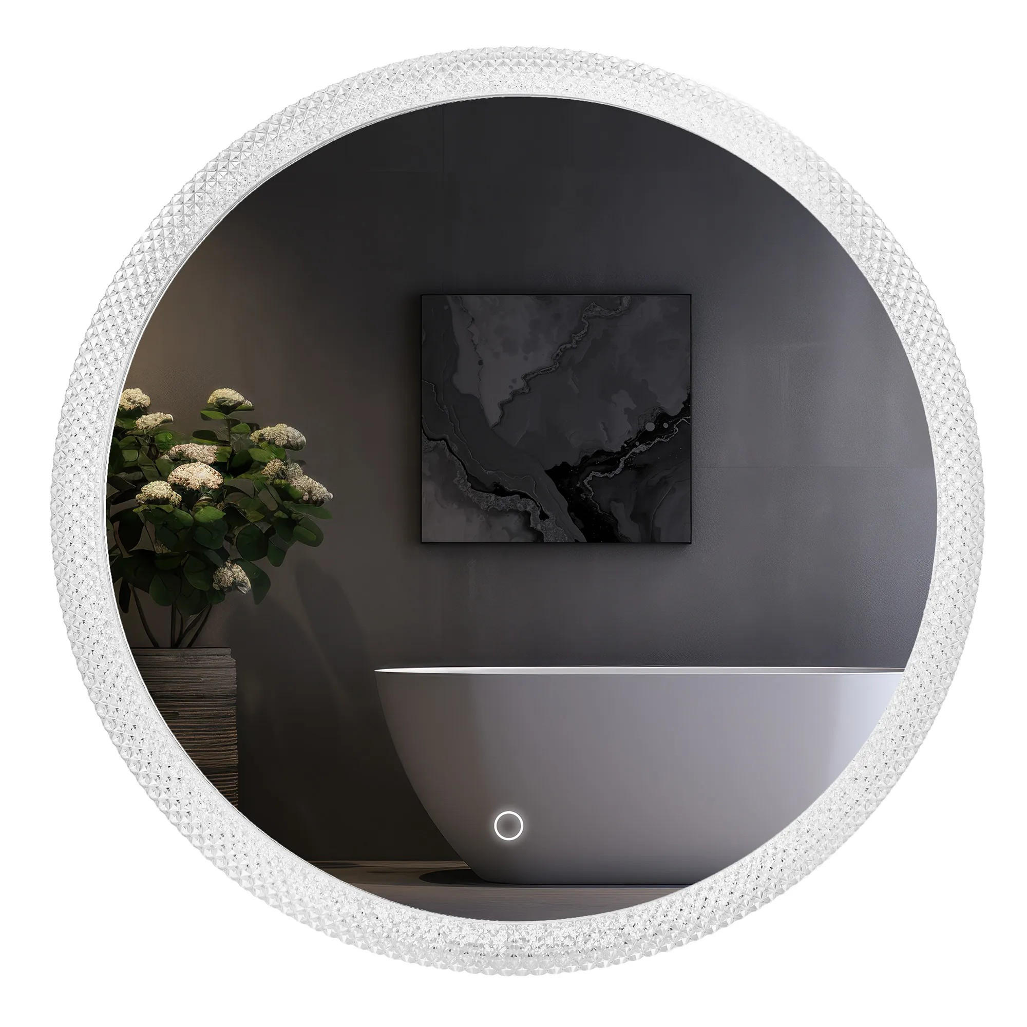 SPIEGEL Rea Led 60cm Yh-3563 - Transparent, Glas (60.5/3/60.5cm) - REA