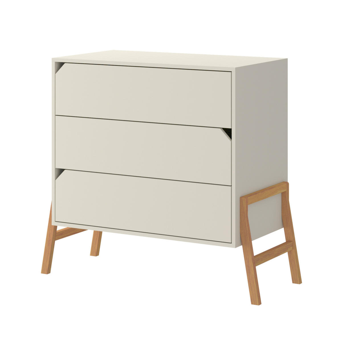KINDERKOMMODE Lotta – rustikale Eleganz und Funktionalität - Beige, Holzwerkstoff (107/93/50cm) - RAUMHIRSCH FURNITURE