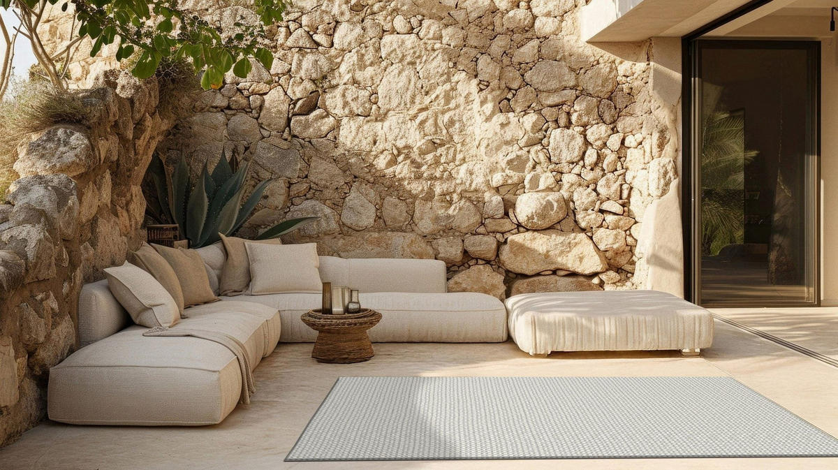 TEPPICH für Innen und Außen grau - Grau, Textil (160/230cm) - AFK Living