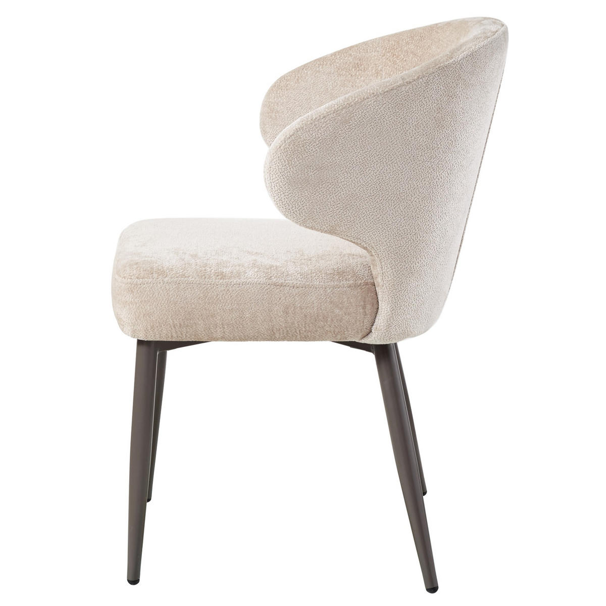 ESSZIMMERSTUHL Ares Beige 60/60/84.5cm - Beige, Textil (60/84.5/60cm) - PTMD Collection