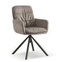 ARMLEHNSTUHL CAZAR Cappuccino - Cappuccino, Textil/Metall (57/90/68cm) - B&D Home