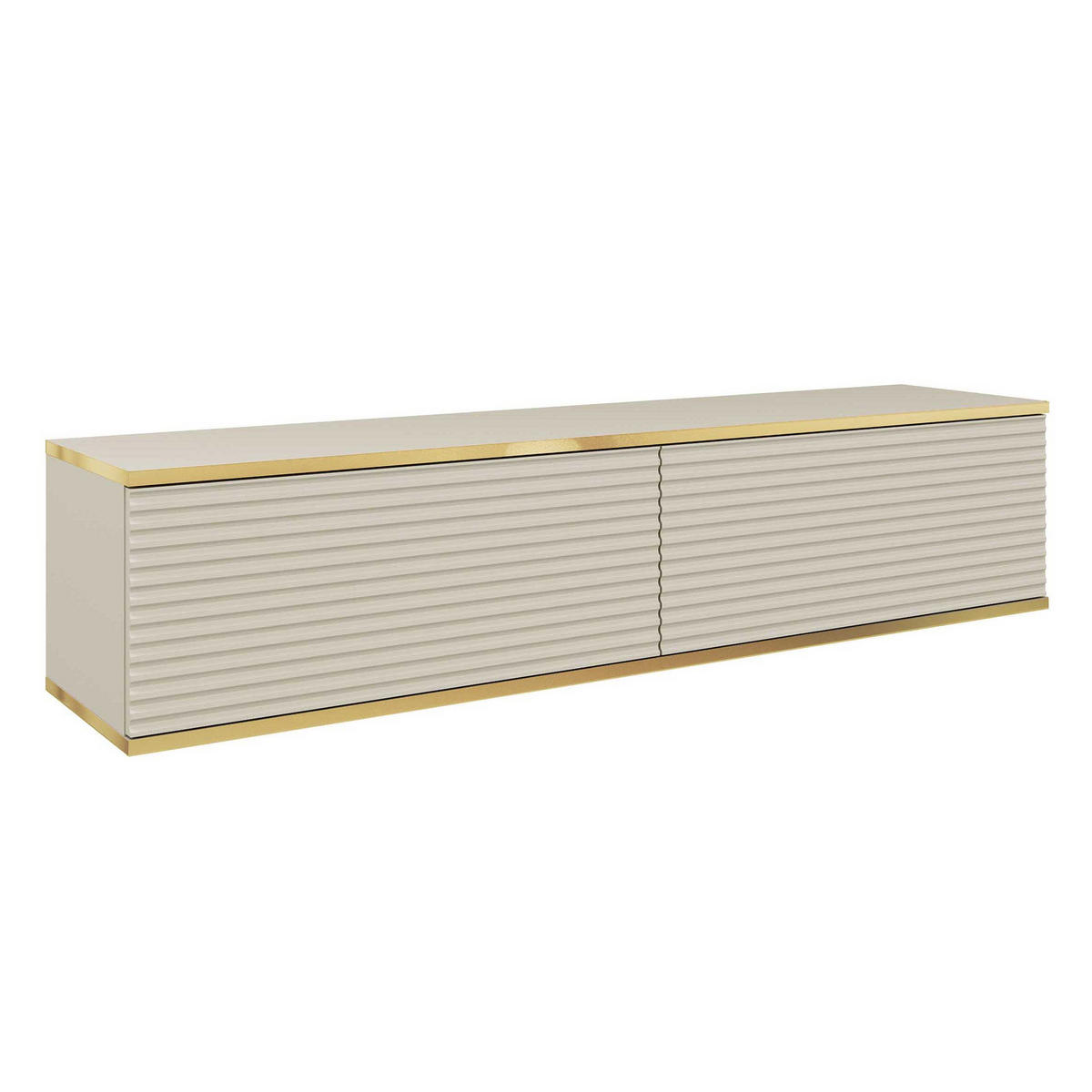 LOWBOARD VENEZIA 135/30/32 cm, Beige - Beige, Holzwerkstoff (135/30/32cm) - MASSENO