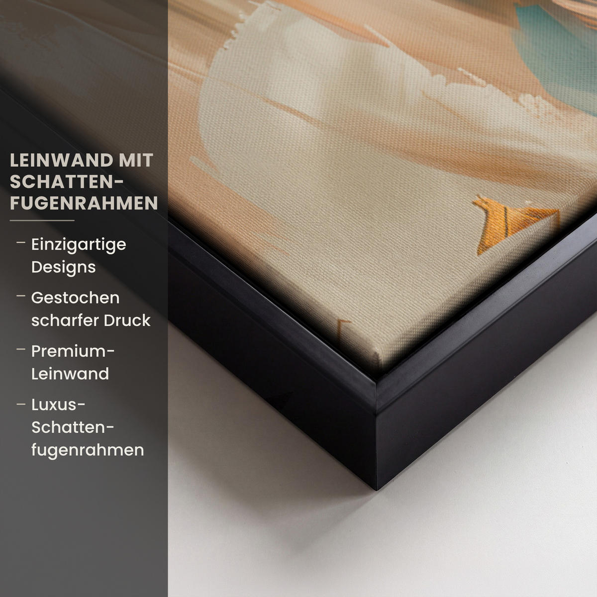 LEINWAND Bilder mit Rahmen - Frau - Porträt - Gold - Luxus - Blau - 40x60 - Türkis, Textil (40/60cm) - MuchoWow