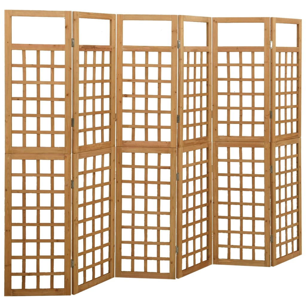 vidaXL Spalier/Paravent Braun 180x2x242.5 cm