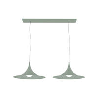 HÄNGELEUCHTE Louie X2 - Grün, Metall (33/70/16cm) - Lumicom