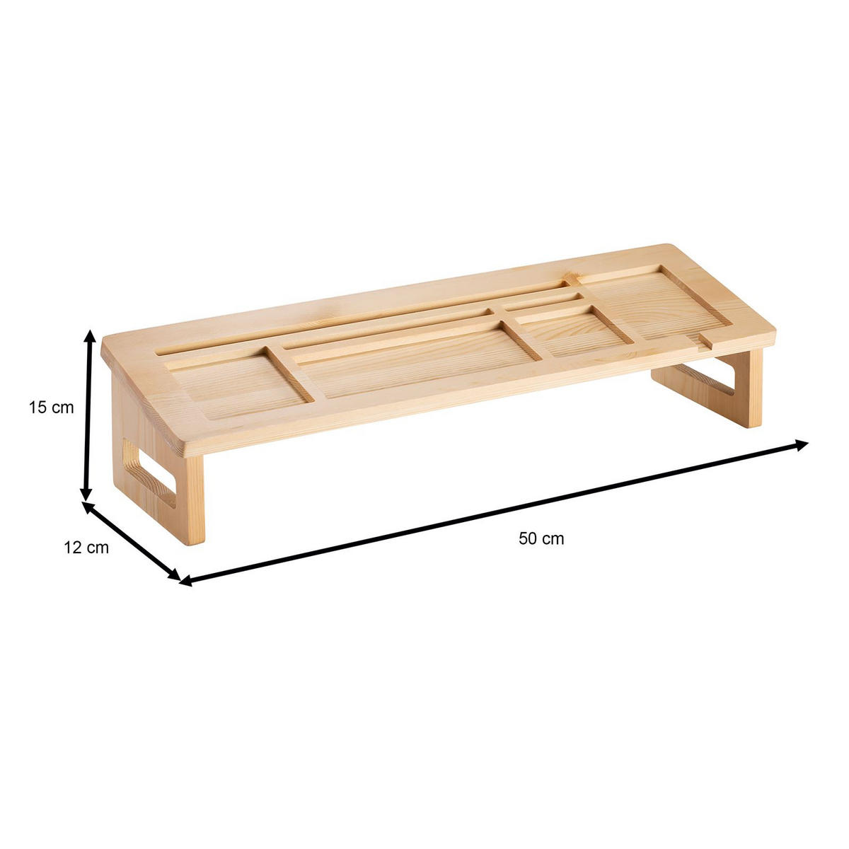 SCHREIBTISCH ORGANIZER ALCUDIA - Naturfarben, Holz (12/49/15cm) - CARO-Möbel