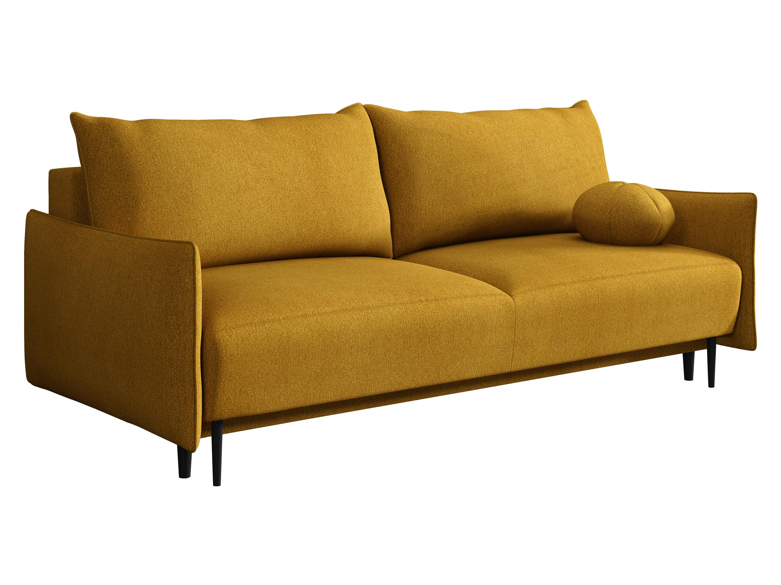 SCHLAFSOFA Dalia - Gelb/Schwarz, Holz/Textil (225/88/98cm) - MIRJAN24