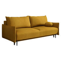 SCHLAFSOFA Dalia - Gelb/Schwarz, Holz/Textil (225/88/98cm) - MIRJAN24