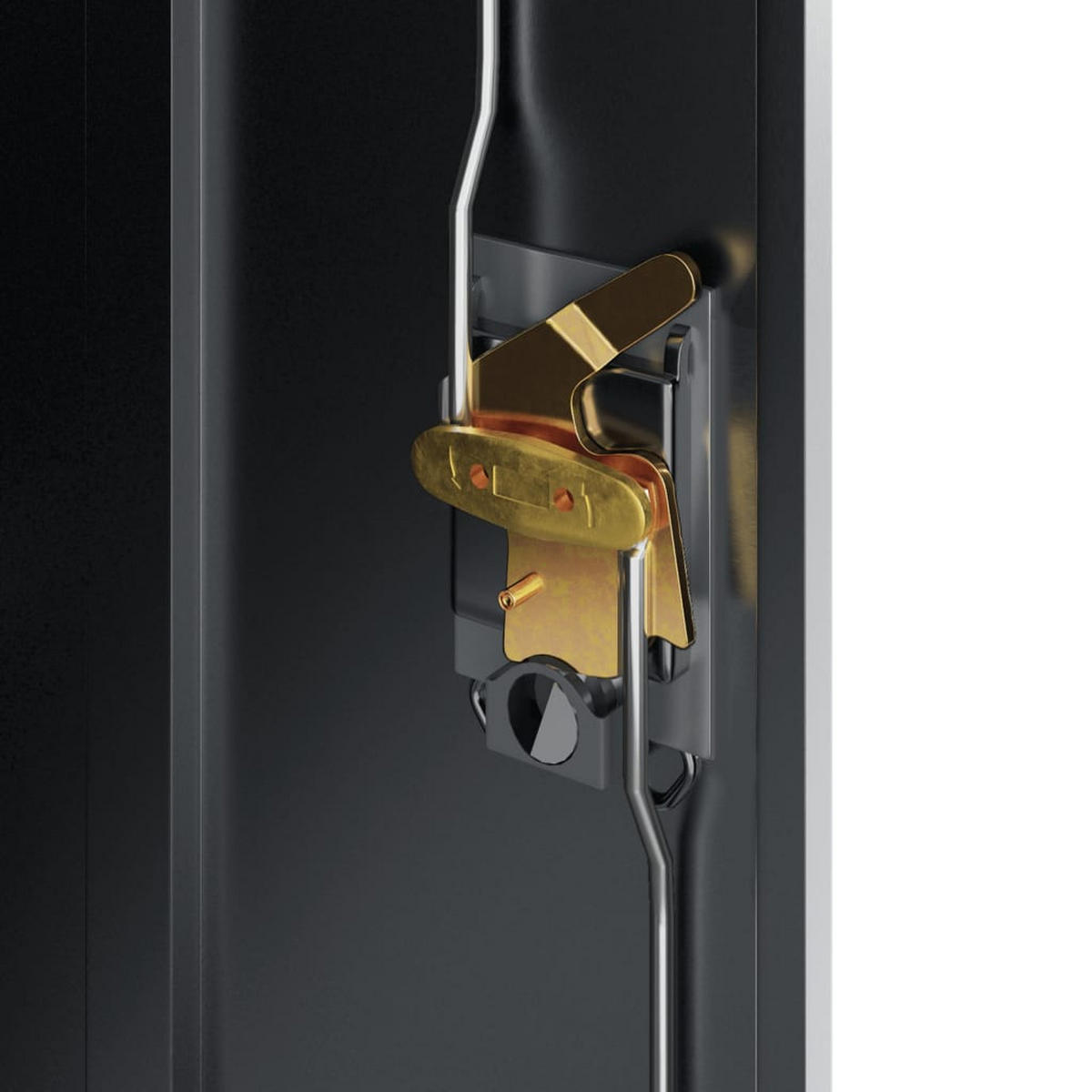 AKTENSCHRANK Anthrazit 90/40/90 Cm Stahl - Anthrazit, Metall (40/90/90cm) - vidaXL