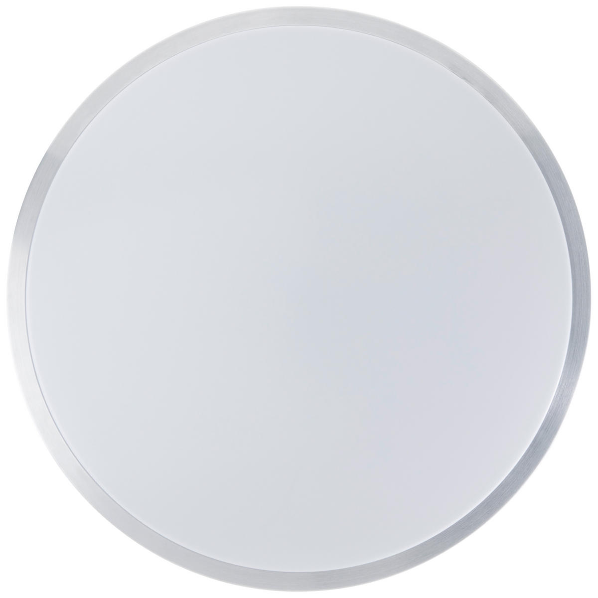 WANDLEUCHTE Livius Nickel/Aluminium/Weiß 48,5/48,5/9 cm - Multicolor, Metall (48.5/9/48.5cm) - Brilliant