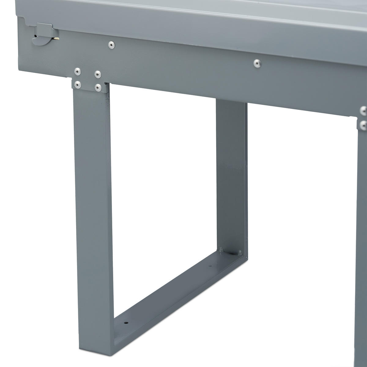 EINBAUMÜLLEIMER - Grau, Kunststoff/Metall (34/41.3/51.8cm) - Relaxdays