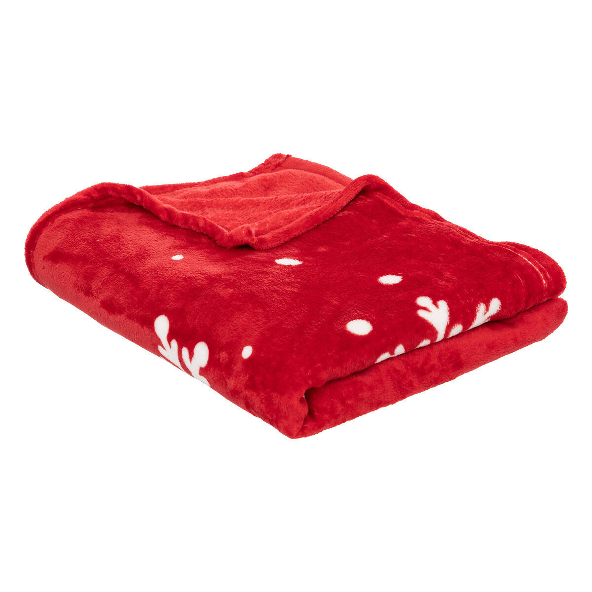 PLAID Schneeflocken 130/180 cm - Rot, Kunststoff (130/180/180cm) - Atmosphera Createur d´interieur