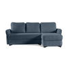 ECKSOFA Volt Dunkelblau, universal Ecksofa mit Schlaffunktion - Dunkelblau, Holzwerkstoff/Textil (238/155cm) - Bettso