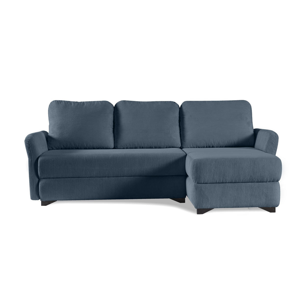 ECKSOFA Volt Dunkelblau, universal Ecksofa mit Schlaffunktion - Dunkelblau, Holzwerkstoff/Textil (238/155cm) - Bettso