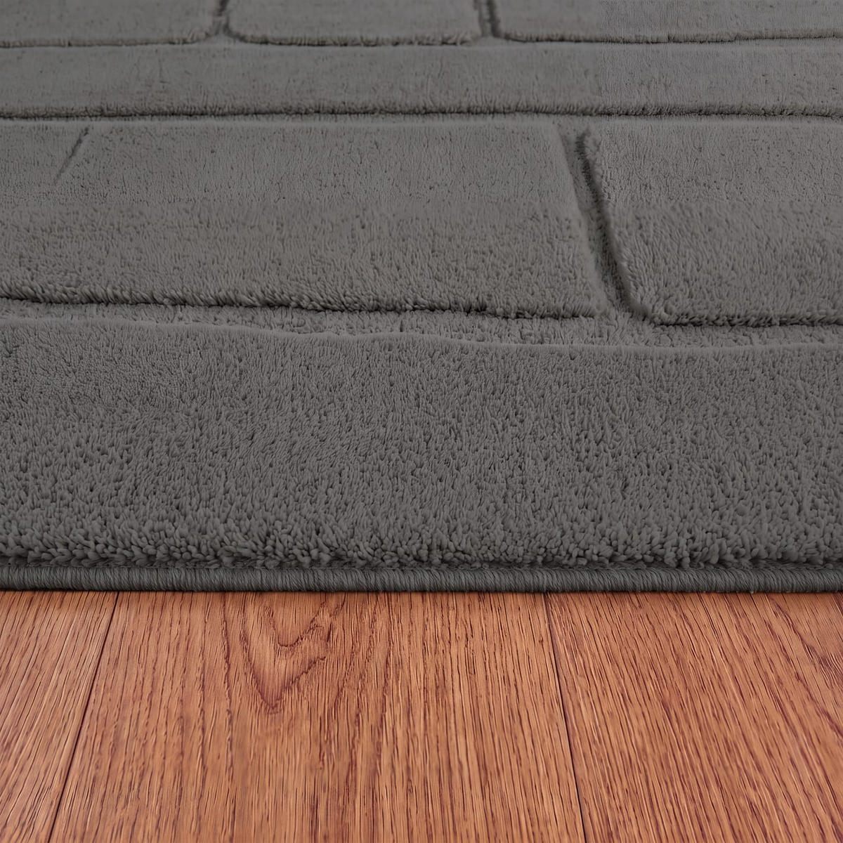 HOCHFLORTEPPICH 120/120 cm Tokio 479 - Anthrazit, Kunststoff (120/120cm) - Paco Home