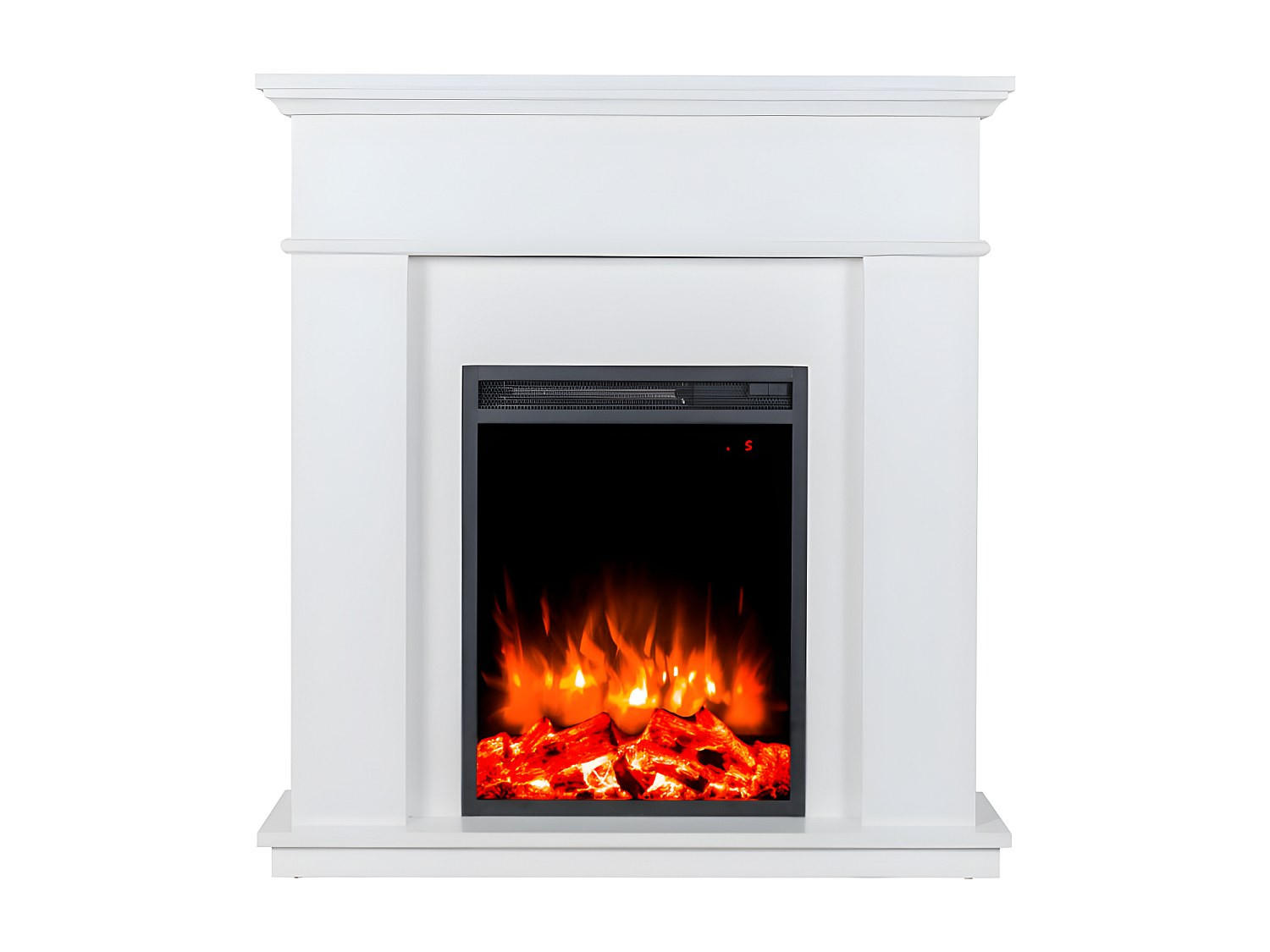 Vente-Unique Kamin Weiß 98x102.5x24 cm